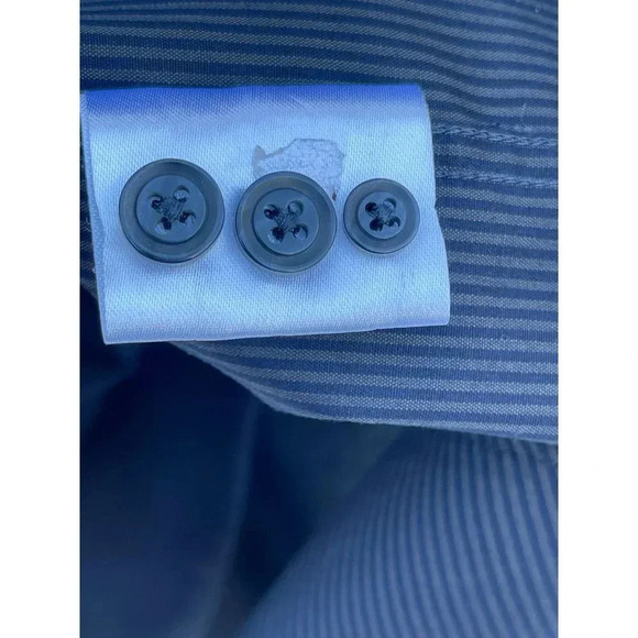 Egara Mens Non Iron Classic Fit Button Down Shirts Oversized Stripes Sz 3X/4XL - Picture 7 of 9